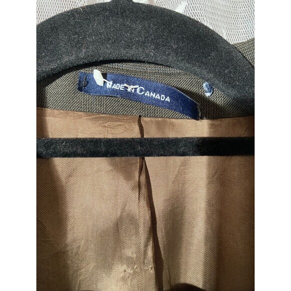 Vintage 90s Sportcoat 1990s Marshall Fields Hudsons Brown Wool Size 42R - Picture 3 of 6